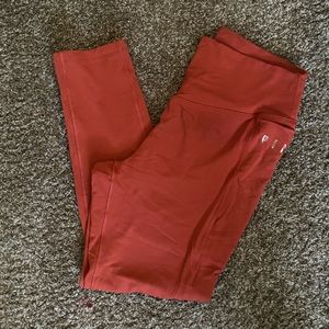 Pink VS burnt orange leggings